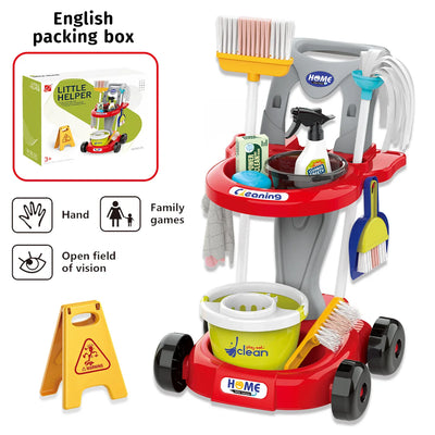 CleanPlay – Educativo y Divertido – Carrito de limpieza de juguetes