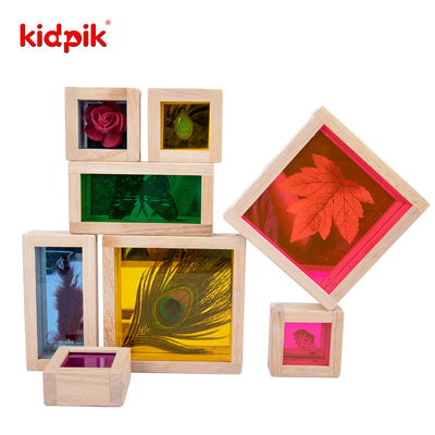 Kidpik Coloured Treasure Blocks-Mirror Fine motor skills toys