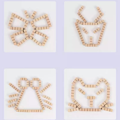 Wooden Puzzle Pieces-Mathematics toys