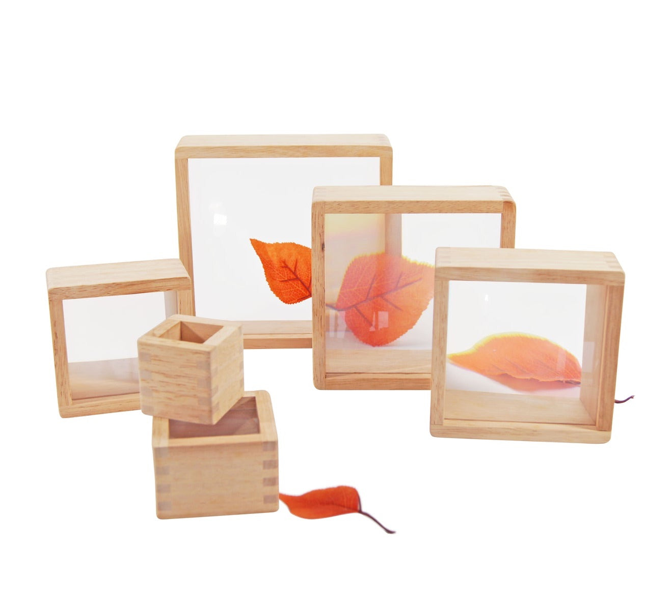 Kidpik Wooden Magnifying Blocks - Sensory toys