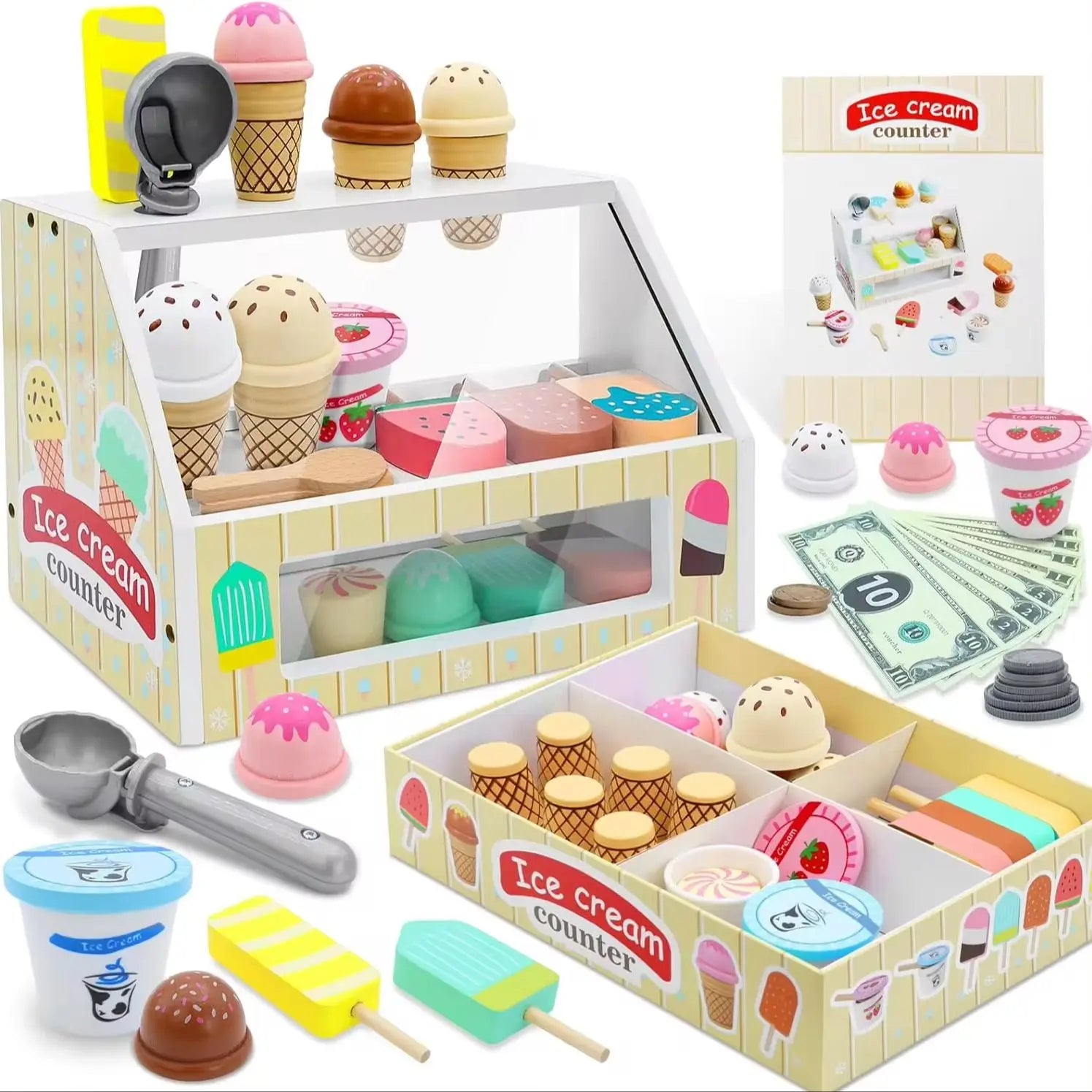 Ensemble de jeu Crème glacée™ - Créatif et Éducatif - Set de jeu de crème glacée
