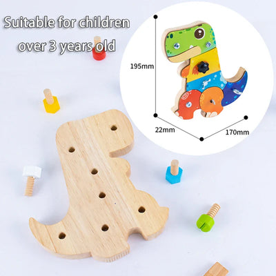 Dino Screwdriver Board™ - Gira y Descubre - Juguete Sensorial