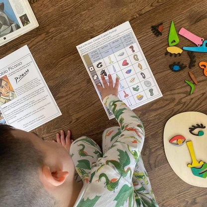 Picasso-style Montessori Face Puzzle-Speech therapy toys