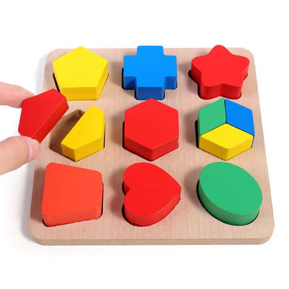 9 Sections Wooden Teaching Aid - Best Mathematical Teaching Toys