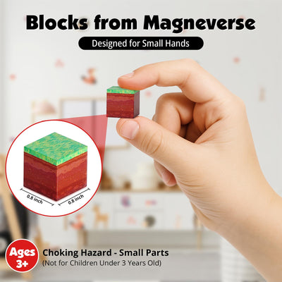 Blocs de construction magnétiques – Cubes aimantés inspirés de Minecraft pour enfants