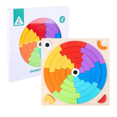 Wooden Rainbow Creative Blocks-Open ended wooden toys