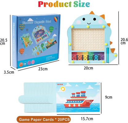 Bead Puzzle™ – Doolhofplezier Sorteren – Houten Magnetische Ballen Puzzel