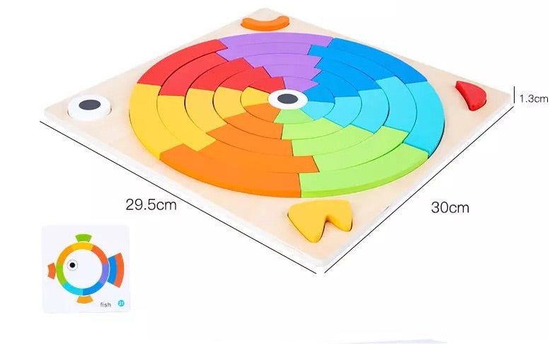 Wooden Rainbow Creative Blocks-Open ended wooden toys