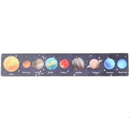 Wooden Solar System Puzzle-Fine motor skills toys