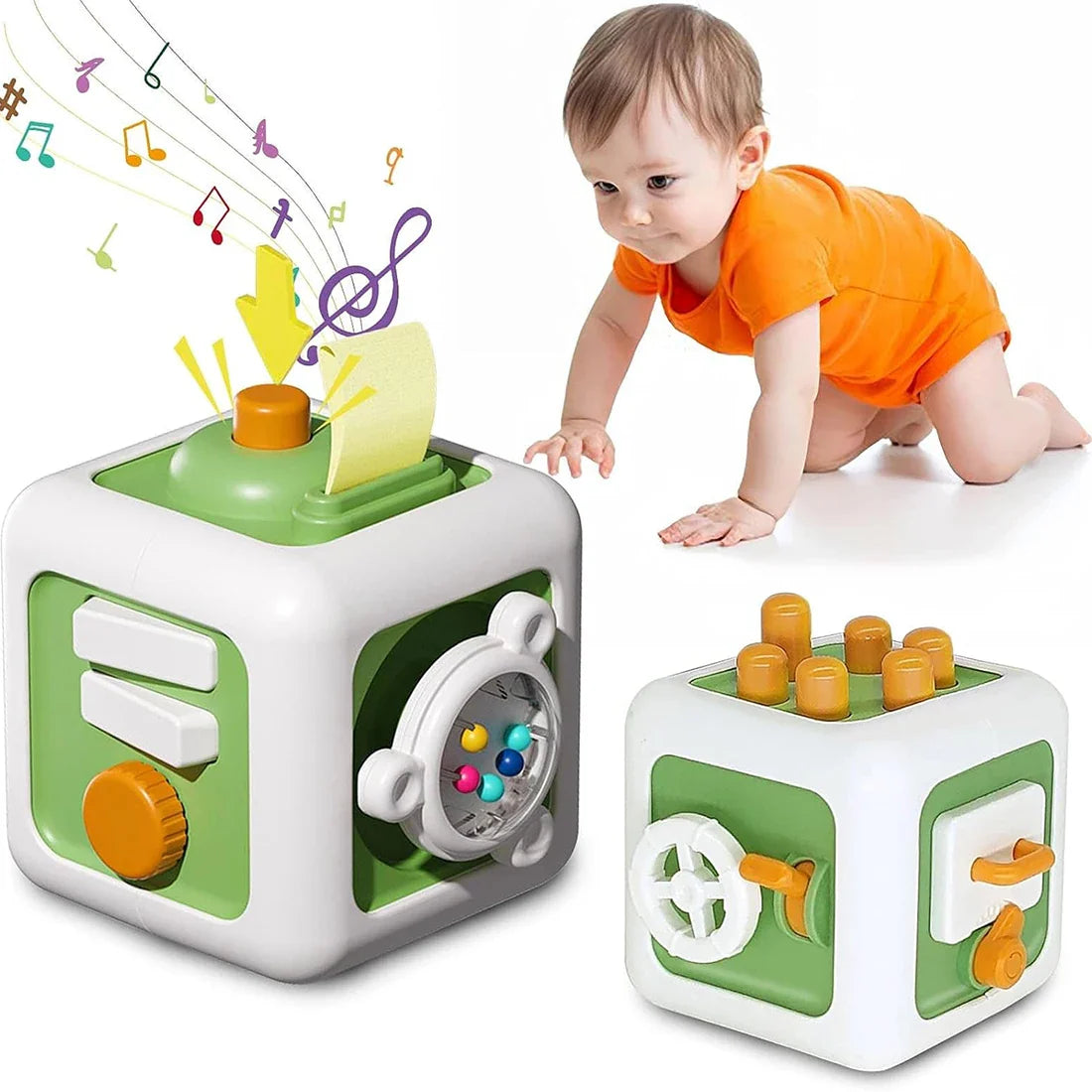 Cube Senses Toy™ - Leerzaam & Leuk - Kubus Zintuigen Speelgoed