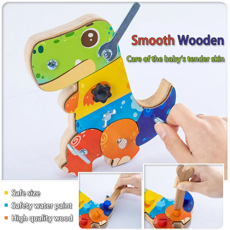 Dino Screwdriver Board™ - Draai & Ontdek - Sensorisch Speelgoed