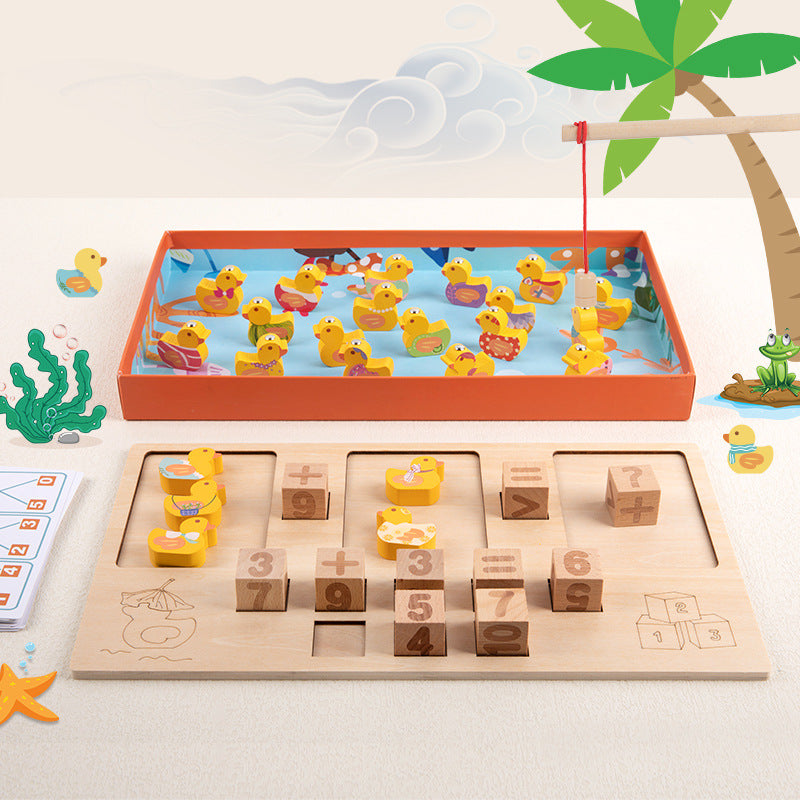 Wooden Duck Counting Game - Mathematics Educational Toys