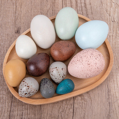 Wooden Birds’ Eggs- Open ended wooden toys