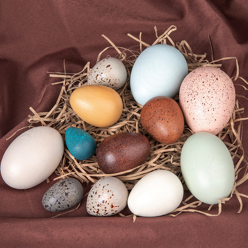 Wooden Birds’ Eggs- Open ended wooden toys