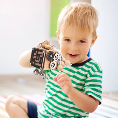 Cube d'activités 6 en 1 - Jouets sensoriels de motricité fine