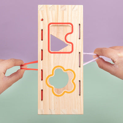 Boîte de formes en bois - Jouets éducatifs pour les mathématiques