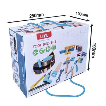 Wooden Tool Belt Play Set - Best Wooden Open Ended Toys