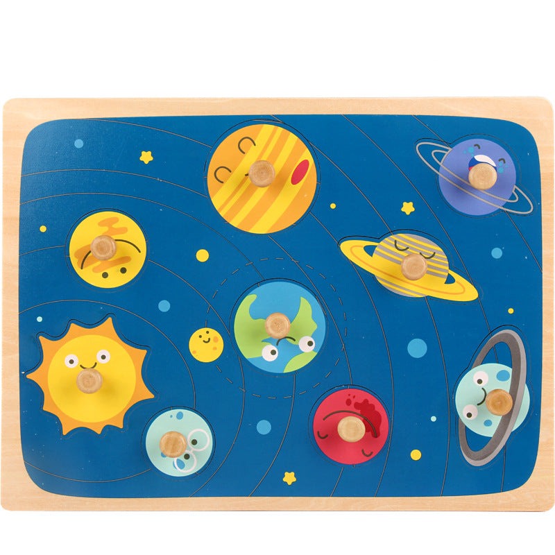 Wooden Solar System Puzzle - Montessori Puzzles