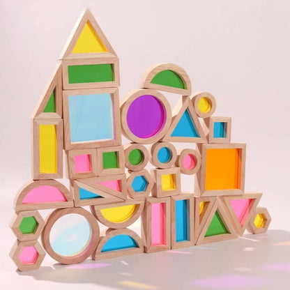 32 pieces Rainbow Blocks - Best Open Ended Toys