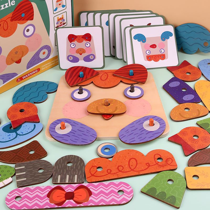 Wooden Face-changing Puzzle - Best Sensory Toys