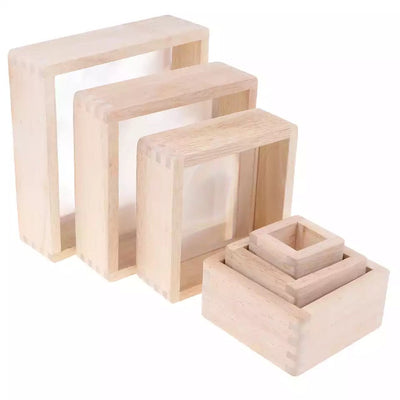 Kidpik Wooden Magnifying Blocks - Sensory toys