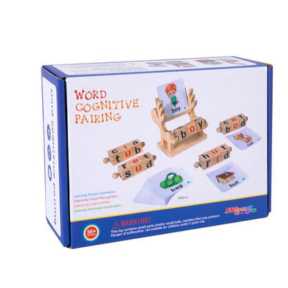 Wooden Word Cognitive Pairing - Best Open Ended Learning Toy