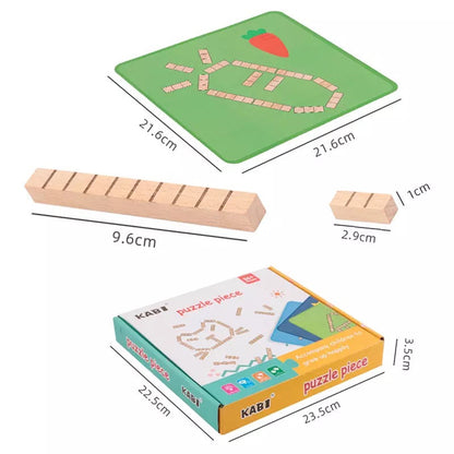 Wooden Puzzle Pieces-Mathematics toys