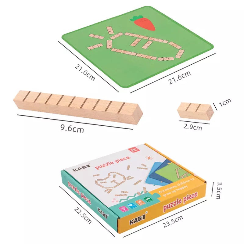 Wooden Puzzle Pieces-Mathematics toys