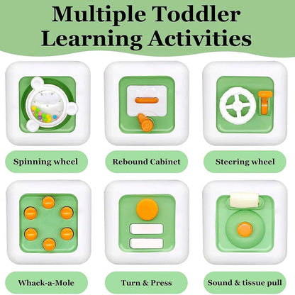 Cube Senses Toy™ - Leerzaam & Leuk - Kubus Zintuigen Speelgoed