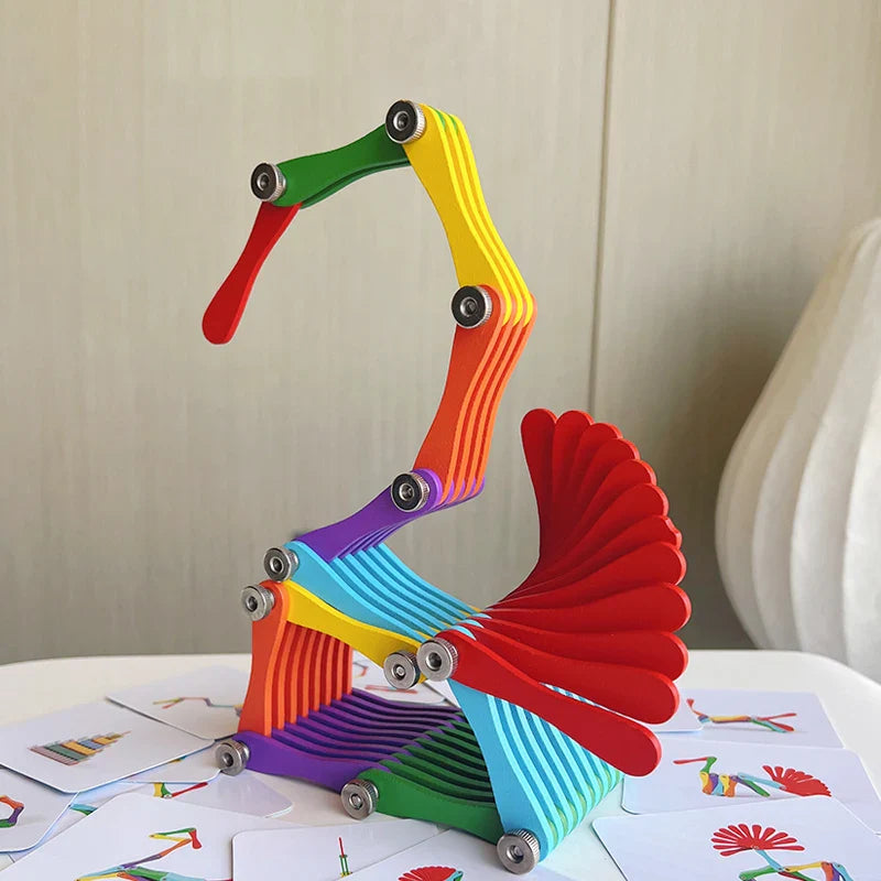 Folding Brain Toy™ – Denk & Speel – Puzle de Madera Plegable