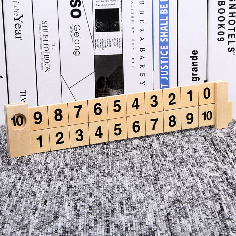 Montessori Wooden calculating ruler-Mathematics toys