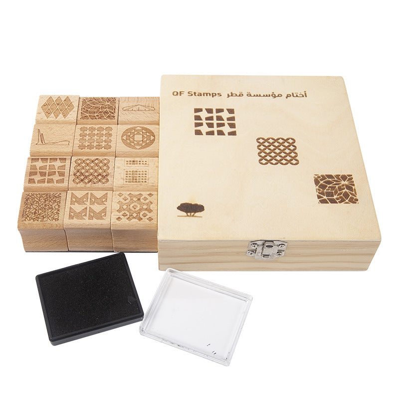 Wooden Stamp Set- Fine motor skills toys