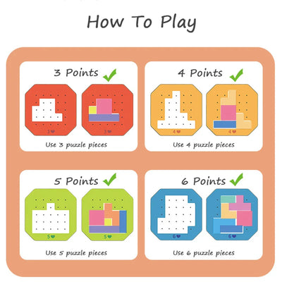 Colorful Tangram Puzzle™ - Creativiteit & Leerzaam - Tangram Puzzel