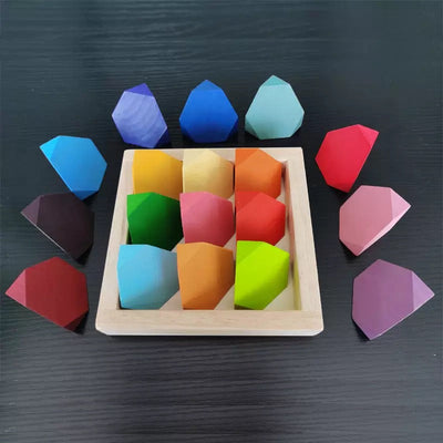 Blocs de construction d'angle en bois – Jouets en bois à construction libre