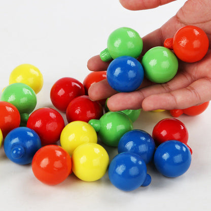 Wooden Mushroom Nails-Fine motor skills toys