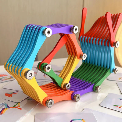 Folding Brain Toy™ – Denk & Speel – Puzle de Madera Plegable