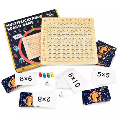 Multiplication Math Board Game - Mathematics Toys