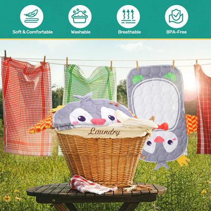 CUTE STONE Baby Gym Play Mat & Baby Learning Walker, Baby Activity Mat with Play Piano, Musical Activity Center with Lights