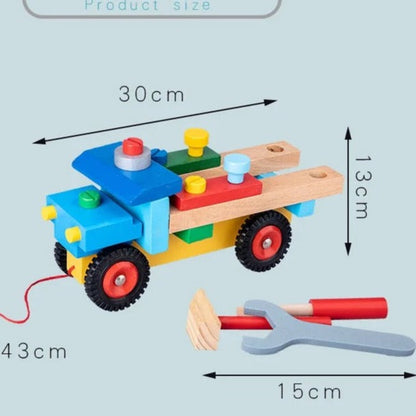 Wooden Tools Truck - Best Open Ended Wooden Toys