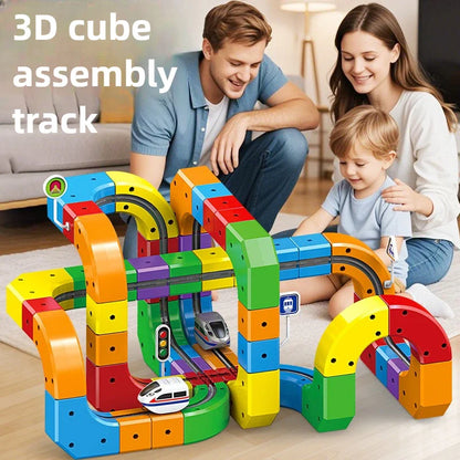 DIY Cube Track - Creatief & Actief – Creatieve DIY-Treinbaan