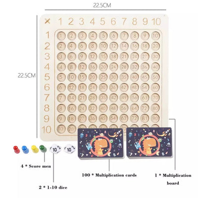 Multiplication Math Board Game - Mathematics Toys