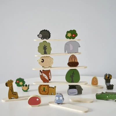 Animal Stackers™ - Slim Apilar - Madera Juguete de apilar animales