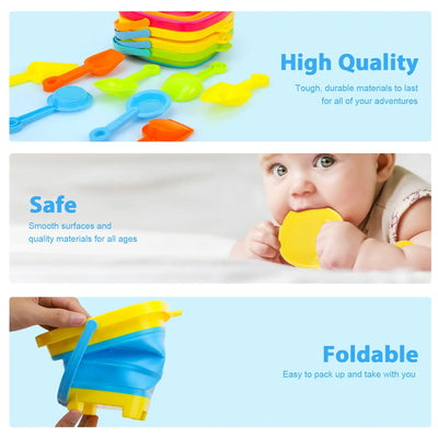 Foldable Bucket™ - Vouwbaar Vakantieplezier - Opvouwbare emmer