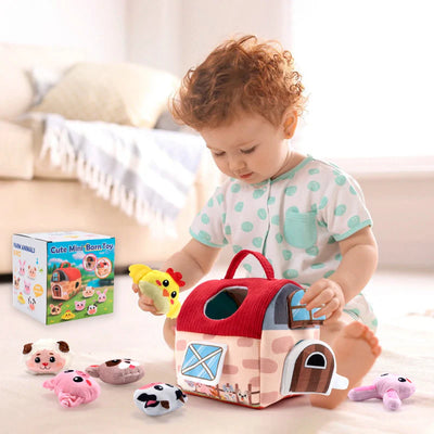 BabyBarn – Doux & Éducatif – Ferme avec animaux en peluche