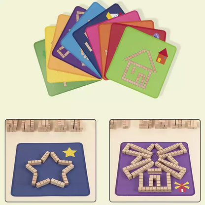 Wooden Puzzle Pieces-Mathematics toys