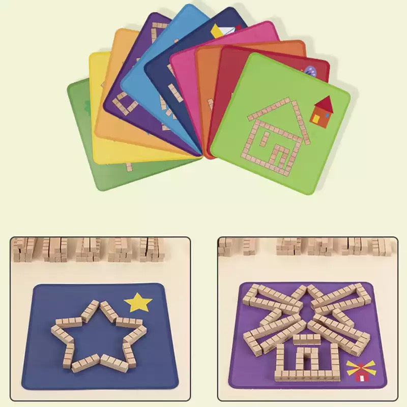 Wooden Puzzle Pieces-Mathematics toys