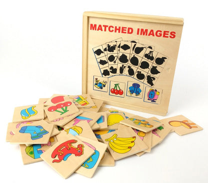 Wooden Shadow Matching Game-Mathematics toys