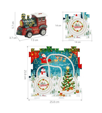 DIY Xmas Train Track™ - Construisez votre propre pays des merveilles de Noël - Puzzle de train de Noël
