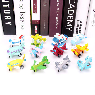 12 mini Wooden  Airplanes - Best Open Ended Wooden Toys