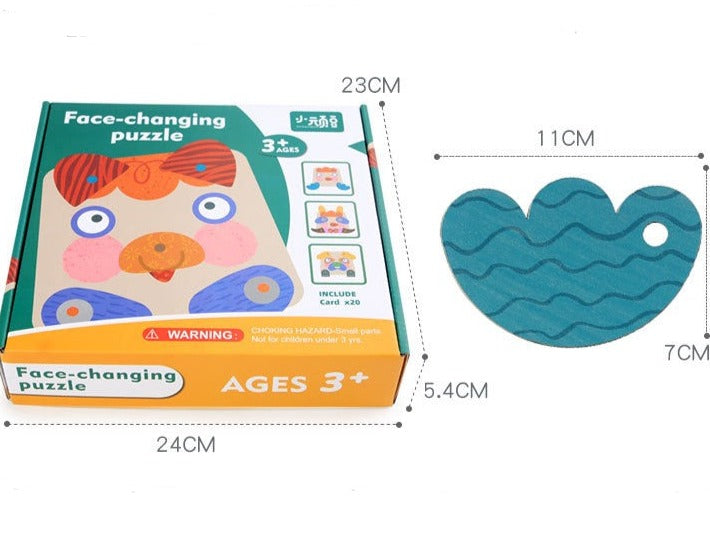 Wooden Face-changing Puzzle - Best Sensory Toys
